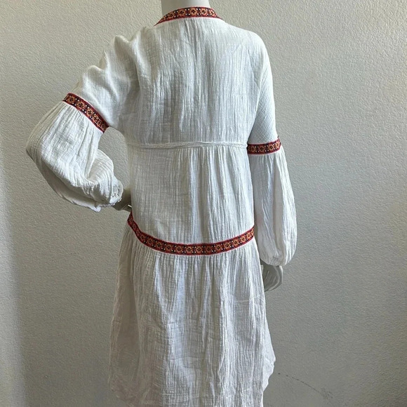 Max Studio London Womens Embroidered Lace Trim Casual Dress - Picture 8 of 9